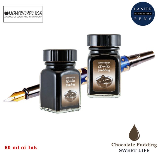 Pudding Ink Red Monteverde 60ml Sweet Life Fountain Pen Ink Bottle (30ml Chocolate ...