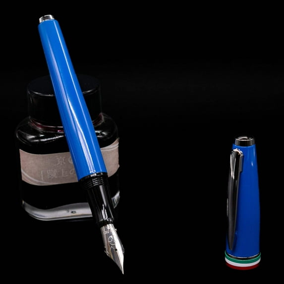 Monteverde Aldo Domani Italia Fountain Pen - Exotic Blue