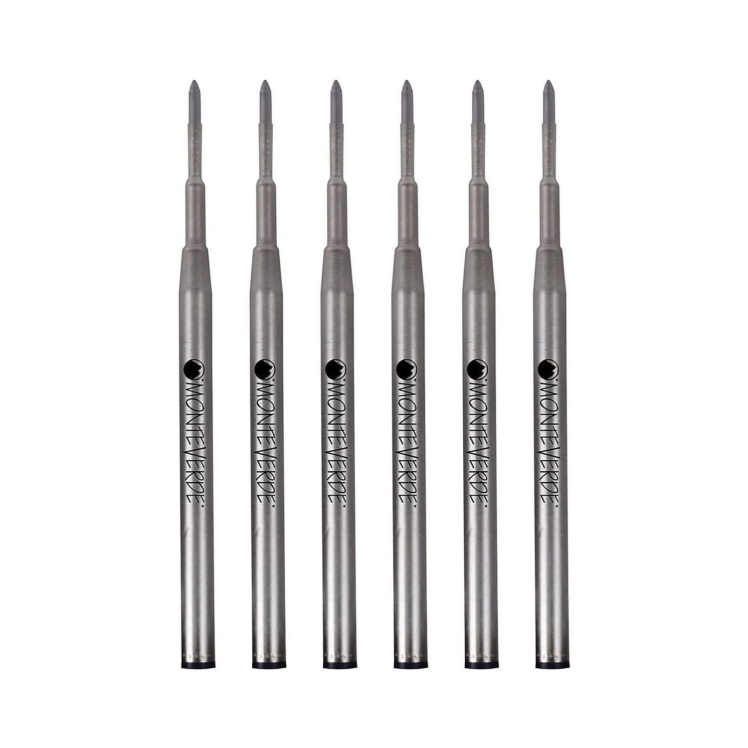 Monteverde Ballpoint Pen Refill Fine Point Black Ink 6 Pack (M423BK)