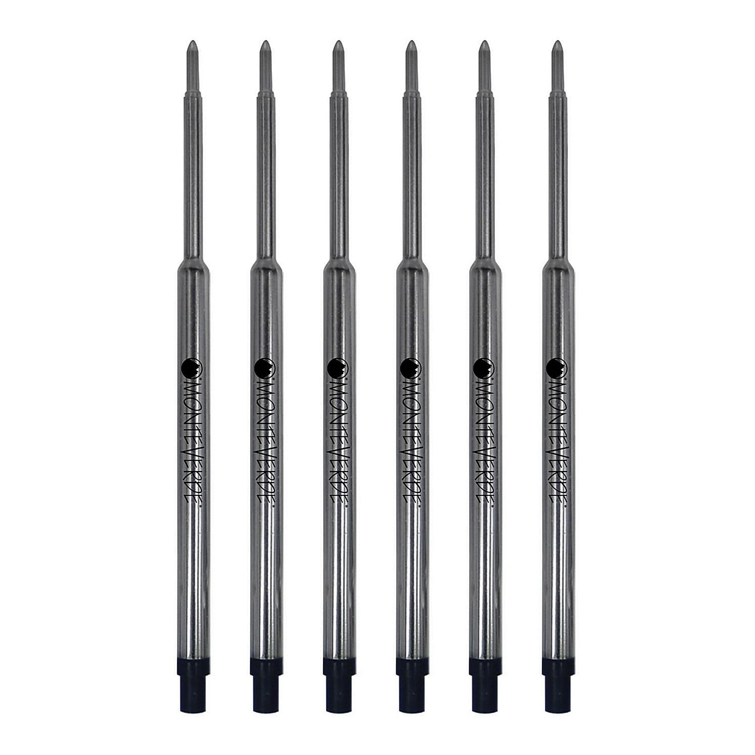 Monteverde Ballpoint Pen Refill Fine Point Black Ink 6 Pack (W423BK)