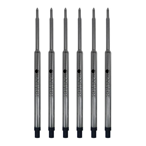 Monteverde Ballpoint Pen Refill Fine Point Black Ink 6 Pack (W423BK)