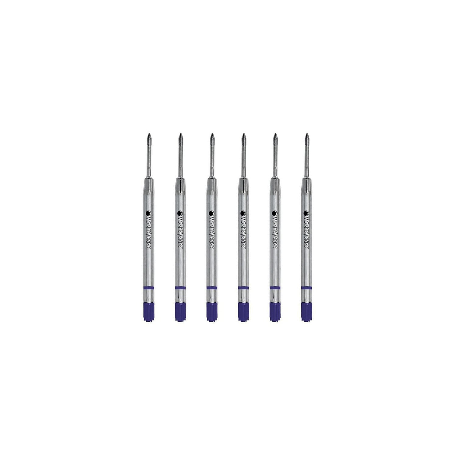Monteverde Ballpoint Pen Refill Fine Point Blue Ink 6 Pack (P423BB)