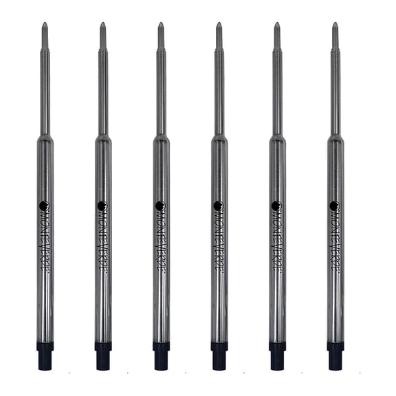 Monteverde Ballpoint Pen Refill Medium Point Blue Ink 6 Pack (W133BB)