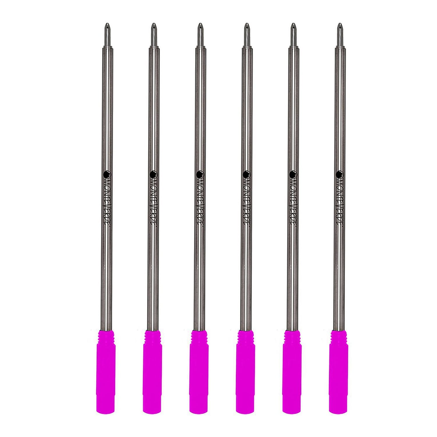 Monteverde Ballpoint Pen Refill Medium Point Pink Ink 6 Pack (C133PK)