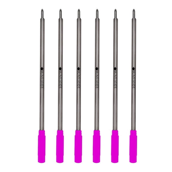 Monteverde Ballpoint Pen Refill Medium Point Pink Ink 6 Pack (C133PK)