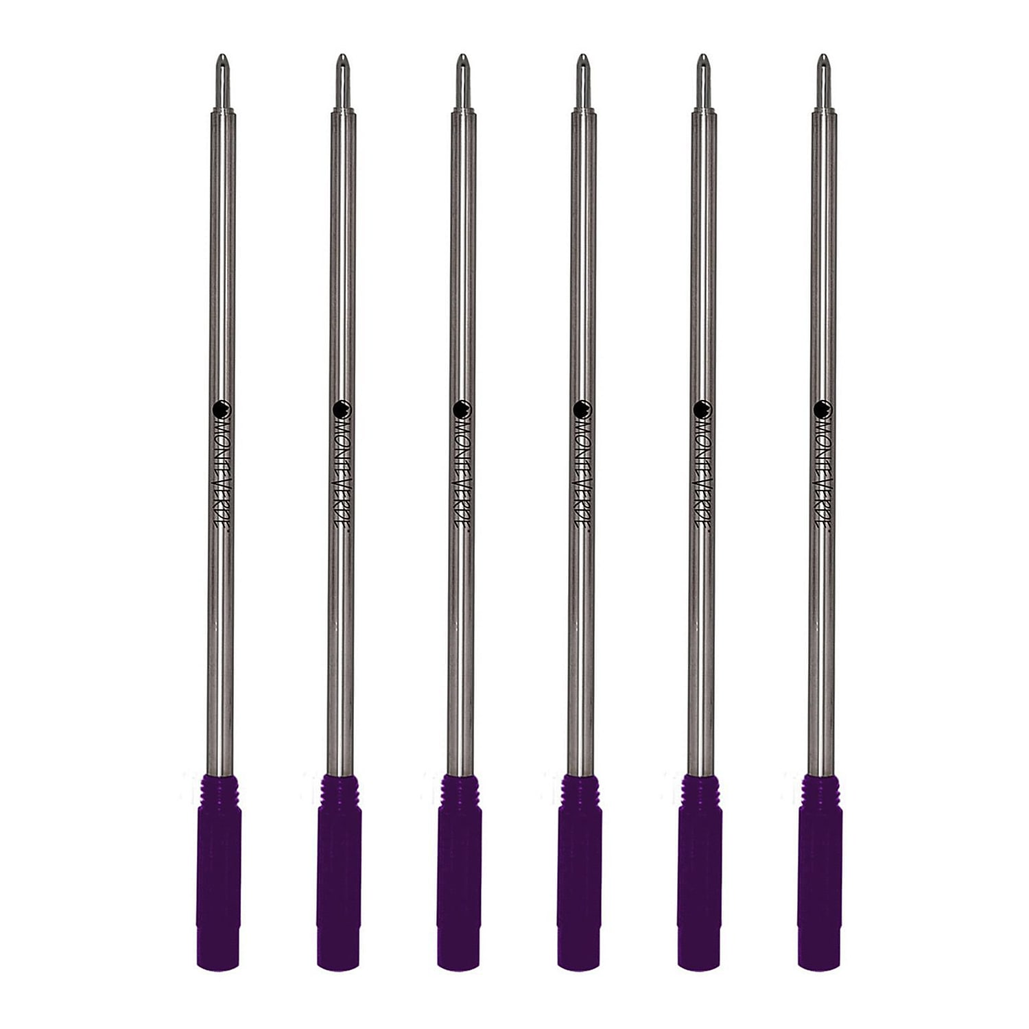 Monteverde Ballpoint Pen Refill Medium Point Purple Ink 6 Pack (C133PL)