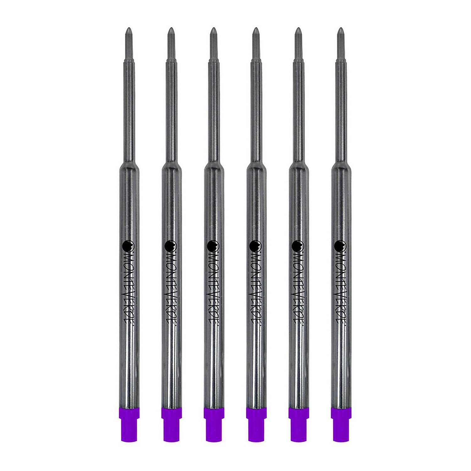Monteverde Ballpoint Pen Refill Medium Point Purple Ink 6 Pack (W133PL)