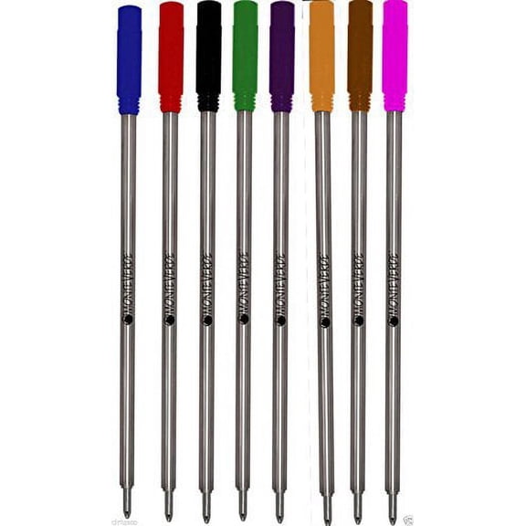 Monteverde C13 Soft Roll Ballpoint for Cross Ballpoint Pens - Multi Color, Medium, 8 Pack
