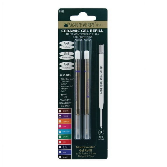 Monteverde Parker Style Purple Gel Ballpoint Pen Refill
