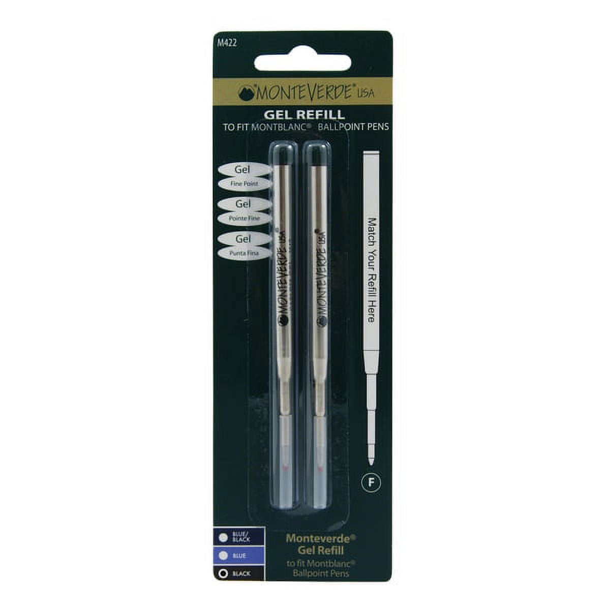 Monteverde® Capless Gel Refills For Montblanc® Ballpoint Pens, Fine