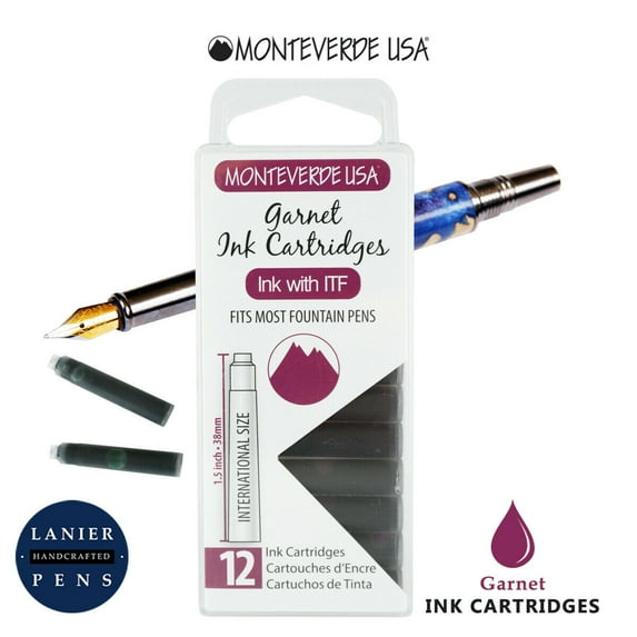 Monteverde Ink Cartridges - Garnet Purple