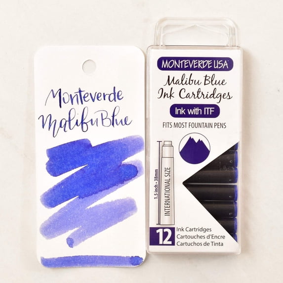 Monteverde Ink Cartridges - Malibu Blue