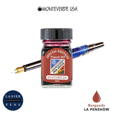 Monteverde Ink Bottle - LA Pen Show Burgundy