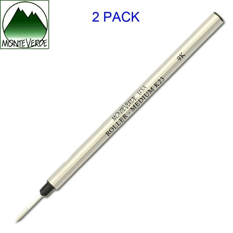 Monteverde Rollerball Pen Refill Fine Point Blue Ink 6 Pack