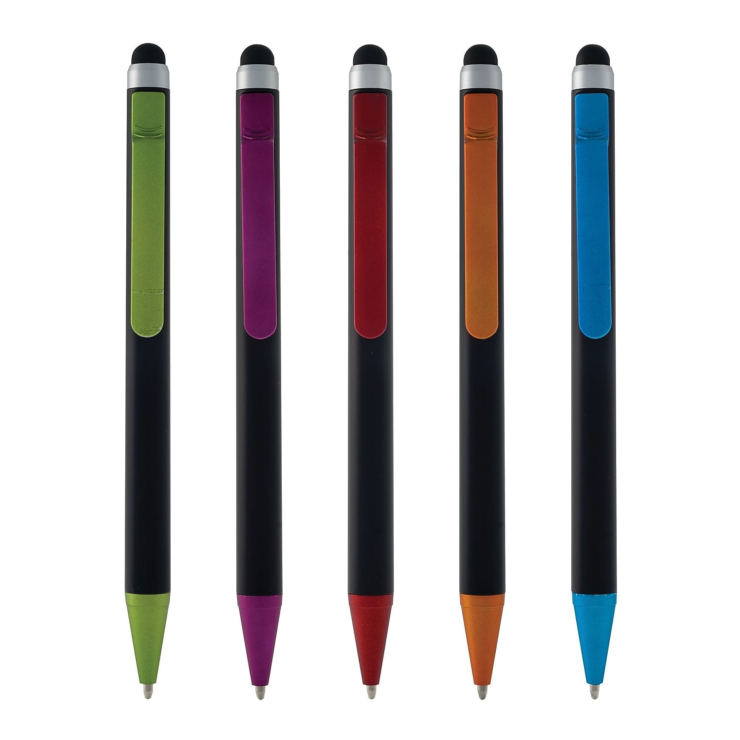 Monteverde One Touch Ballpoint Pen with Top Stylus Assorted Colors 12 pack (MV36150)