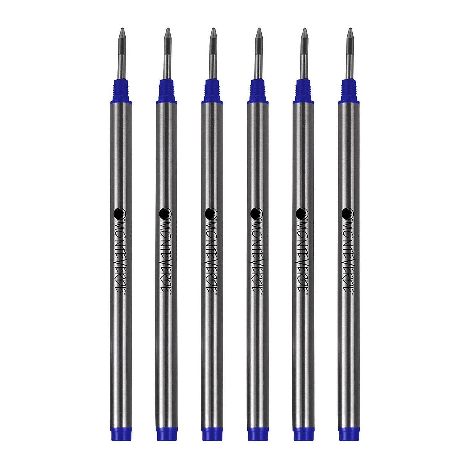 Monteverde Rollerball Pen Refill Fine Point Blue Ink 6 Pack (M223BU)