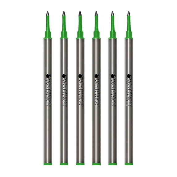Monteverde Rollerball Pen Refill Medium Point Green Ink 6 Pack (W233GN)