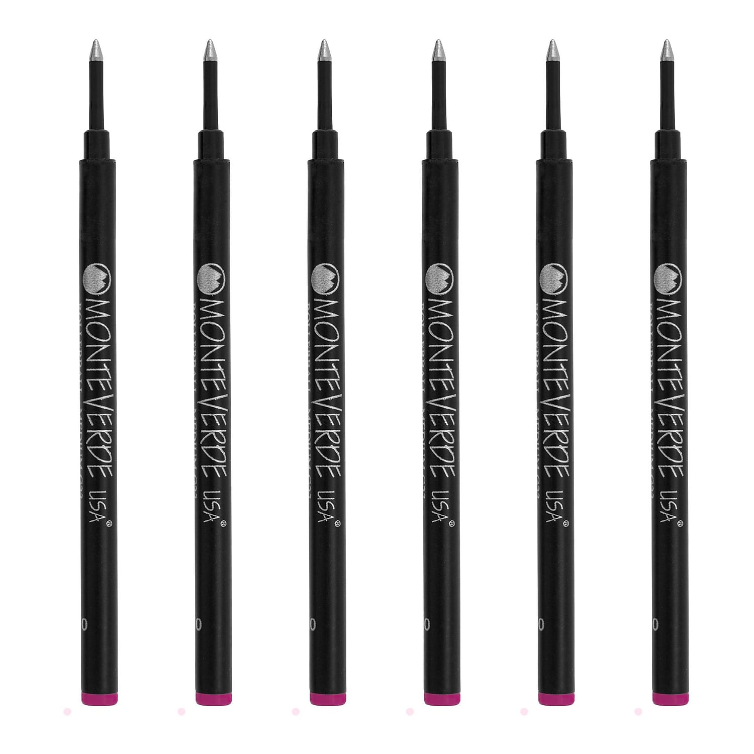 Monteverde Rollerball Pen Refill Medium Point Purple Ink 6 Pack (G233PL)