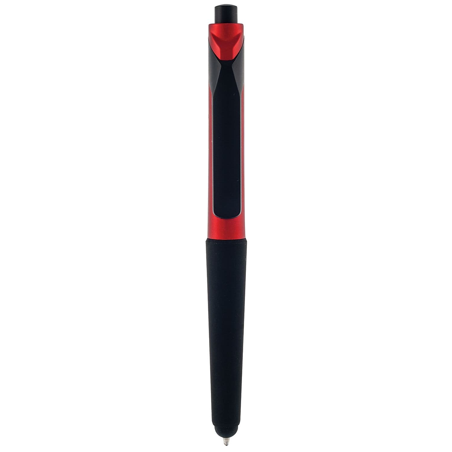 Monteverde S-106 Clip Action One-Touch Ballpoint Pen With Front Stylus 12/Pack Red MV36174