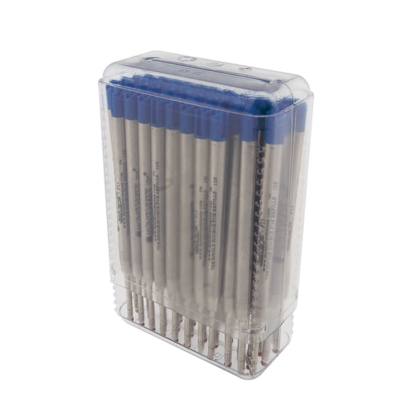 Monteverde Soft Roll Ballpoint Refill For Parker Pens Medium Point Blue Ink 50/Pack (P154BU)