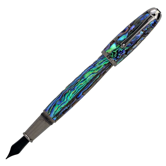 Monteverde Super Mega Abalone L.E. 999 Gunmetal Fountain Pen Size: Broad