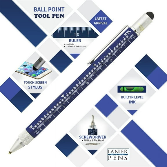 Monteverde USA One Touch Tool Pen, Ballpoint Pen, Dark Blue (MV35297)