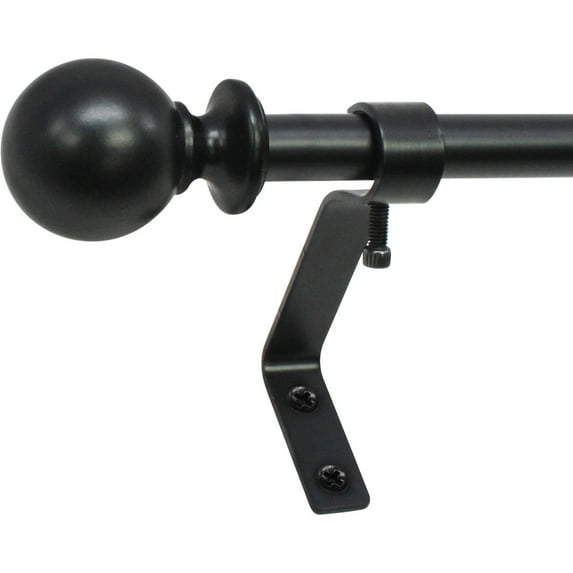 Montevilla Cafe Ball 1/2" Telescoping Curtain Rod Set