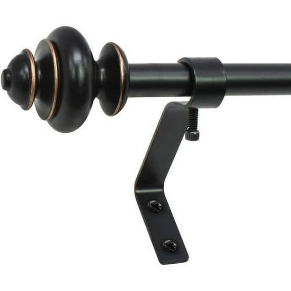 Montevilla Cafe Urn 1/2" Telescoping Curtain Rod Set