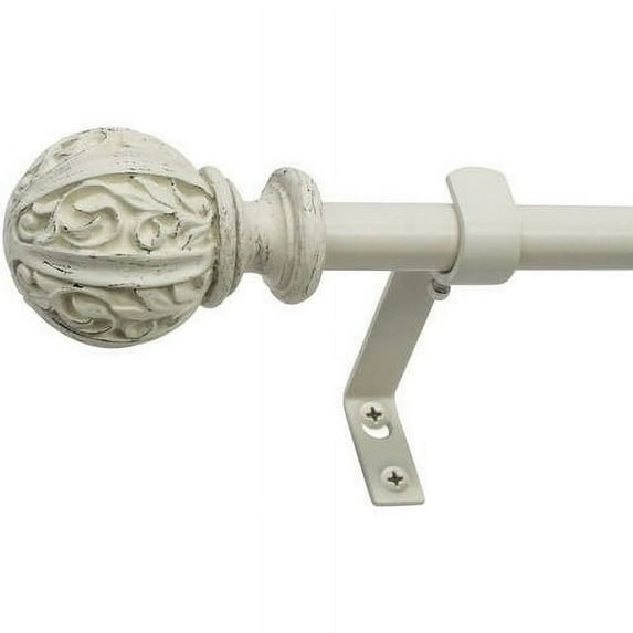 Montevilla Core Leaf Ball 5/8" Curtain Rod Set