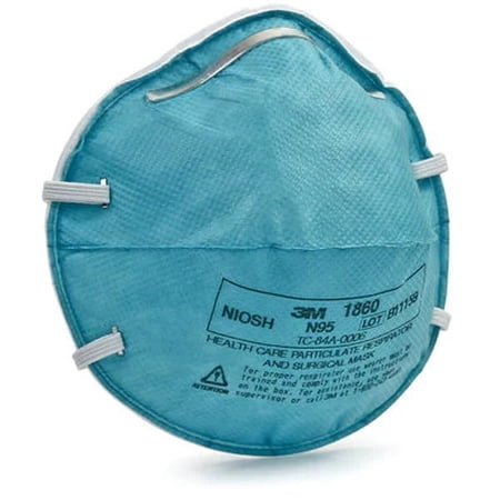 Montewill 3M ESPE 1860 Disposable Fluid resistant N95 Masks, 20 Count