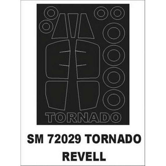 Montex Mini Mask 1:72 Tornado for Revell Kit Spraying Stencil #SM72029
