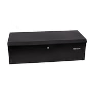 Montezuma 36" Steel Portable and Lockable Tool Storage Utility Box with Handles, Black