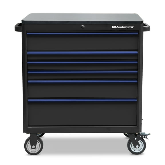 Montezuma 36" x 24" 6-Drawer Tool Cabinet, Steel