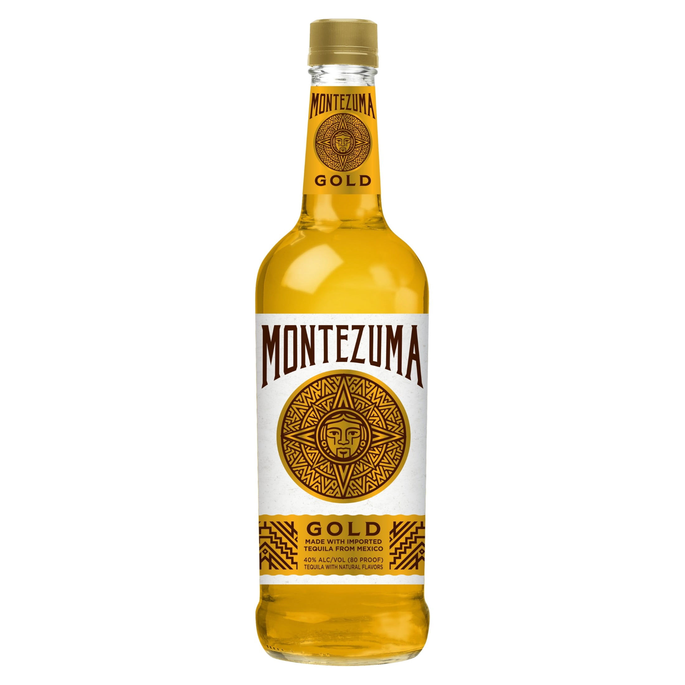 Montezuma Aztec Gold Tequila, 750ml, 80 Proof (40% ABV) - Walmart.com