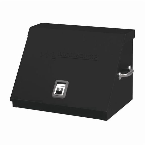 Triangle Top Chest, Black, Steel, 26-3/4 in W x 18 in D x 18-1/2 in H