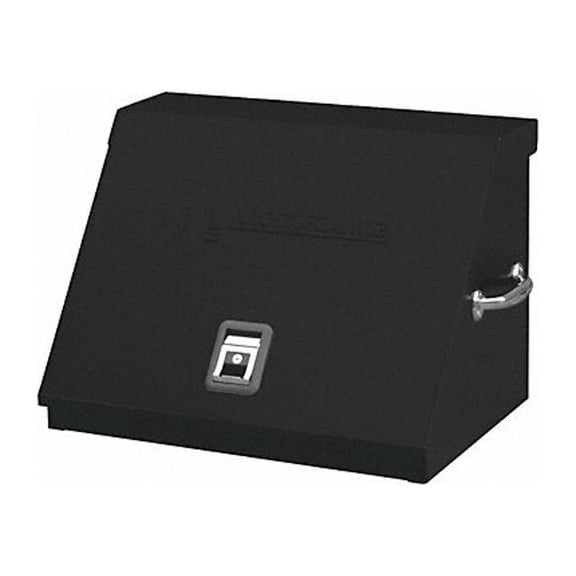 Triangle Top Chest, Black, Steel, 26-3/4 in W x 18 in D x 18-1/2 in H