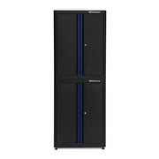 Montezuma Garage Tool Storage System 30.5 x 24" Locking 2 Door Stacking Base Cabinet, Black