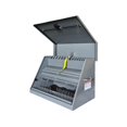thumbnail image 1 of Montezuma LA400G 30 x 19-Inch Triangle Toolbox with Multi-Tier Design (Steel, Light Gray), 1 of 7