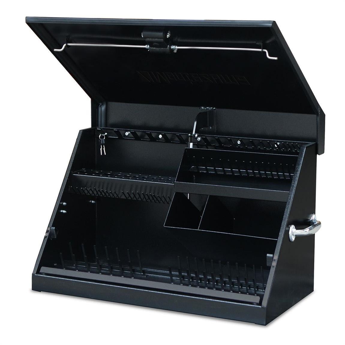 Montezuma ME300B Triangle Toolbox 30.7 X 15.25 Inch, Steel, Blk