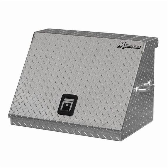Triangle Top Chest, 0 Drawer, Silver, Aluminum, 27 in W x 18 in D x 18-1/2 in H