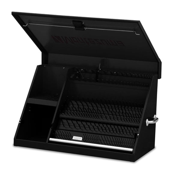Montezuma XL450B Triangle Toolbox, 36 X 17 Inch, Steel, Black