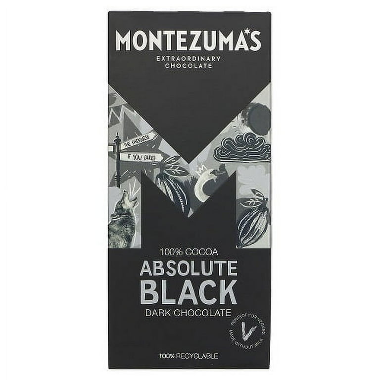 Montezuma's Dark Chocolate Absolute Black 100% Cocoa 90g (6