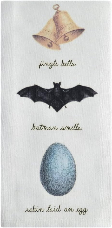 Montgomery Street  Bells, Batman Smells Cotton Napkins, Set of 4