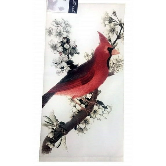 Montgomery Street Cherry Cardinal Cotton Flour Sack Dish Towel 30 Inches Square