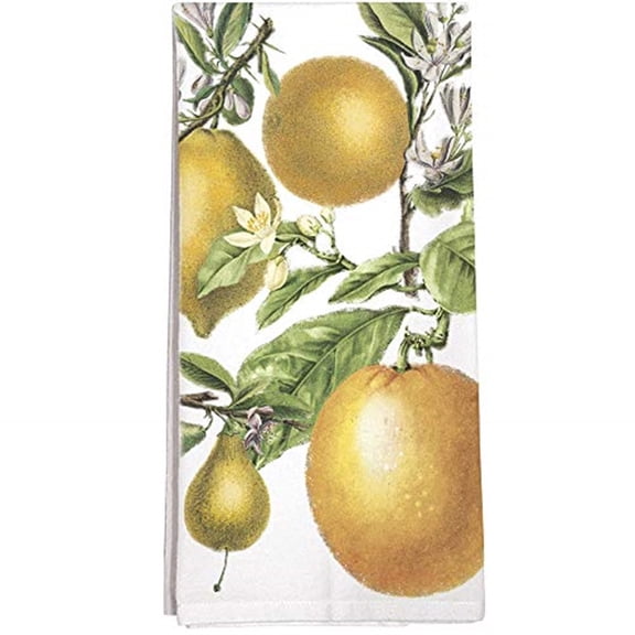 Montgomery Street SLTT201 Citrus Branch Cotton Flour Sack Dish Towel 30 Inches Square