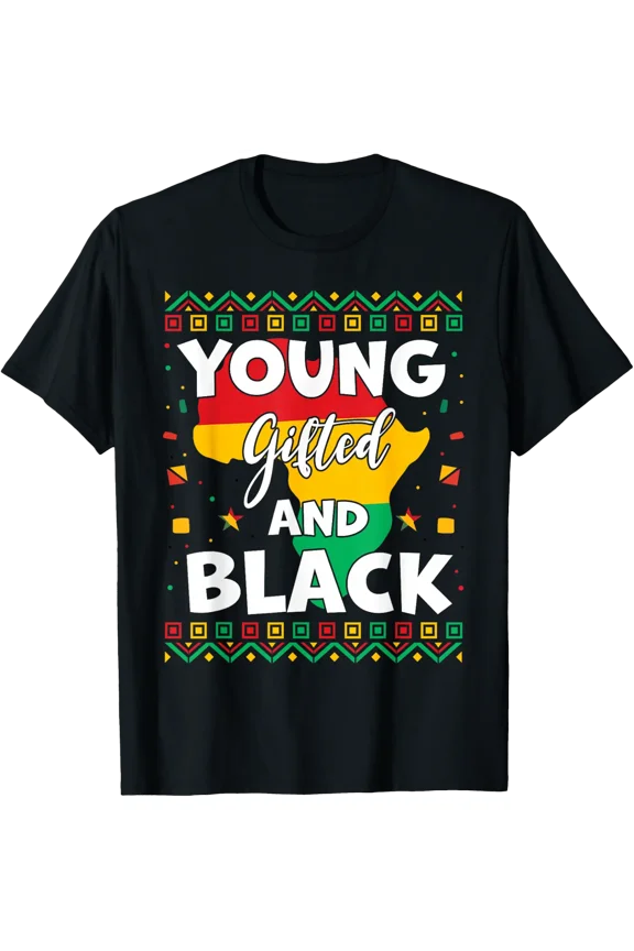 Month African Maps Klie Continent Silhouette Graphic T-shirt