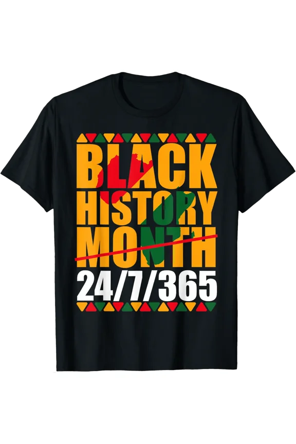 Month BHM Women Men Apparel Heritage T-shirt