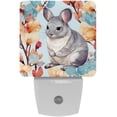 thumbnail image 1 of Monther's Day Chinchilla Set of 2 Monther's Day Small LED Night Lights for Room, Square Nightlights Plug-in, 1 of 6