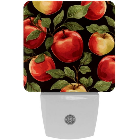 Monther's Day Fruit Set of 2 Monther's Day Small LED Night Lights | Wall Light for Room | Square Night Light