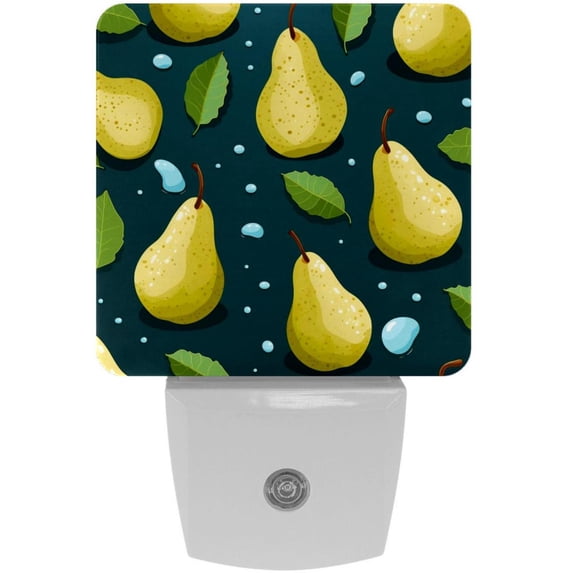 Monther's Day Pears Set of 2 Square Night Lights with Monther's Day Small LED - Room Lights